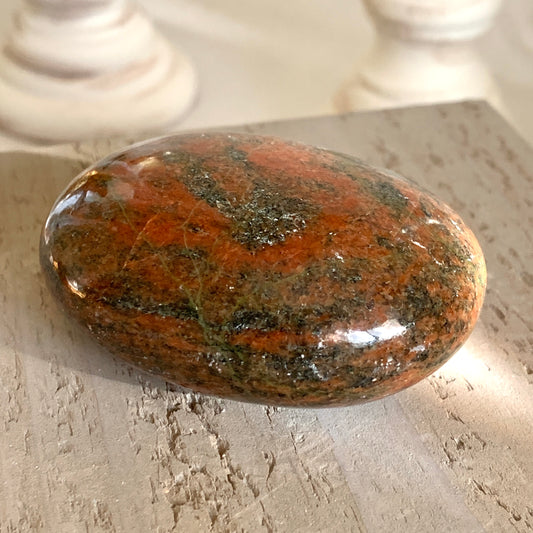 Unakite Palm Stone